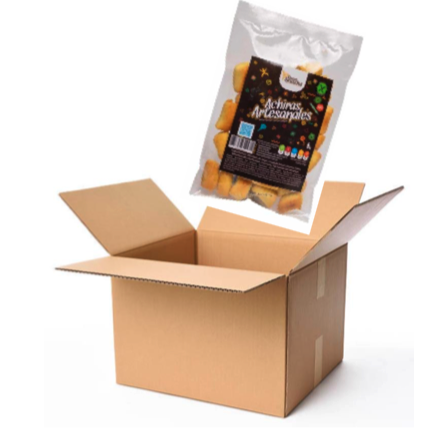 Caja de Achira Artesanal x 50 unidades de 100 gramos cada una (Venta al por mayor)